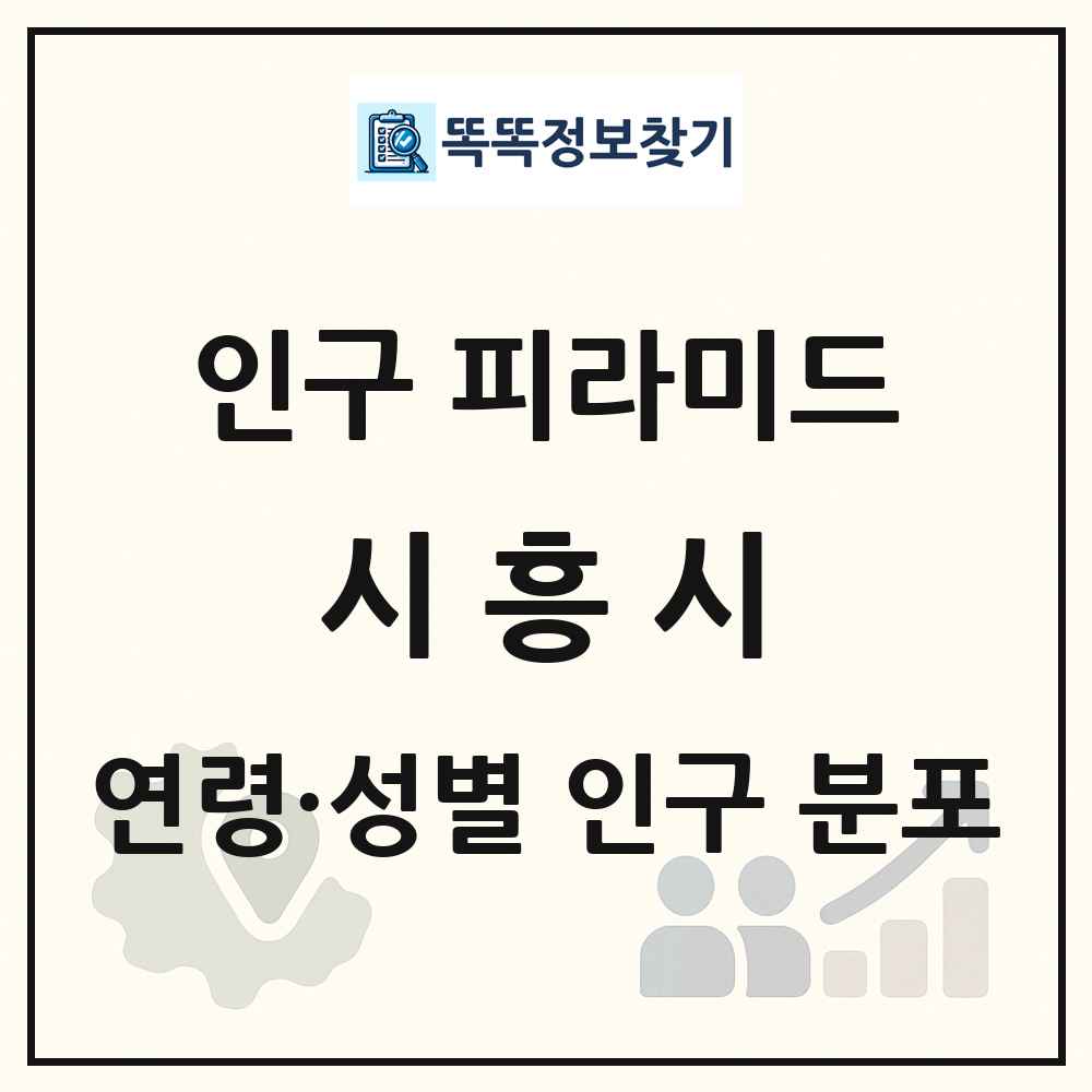 시흥시 인구 피라미드 링크 그림
